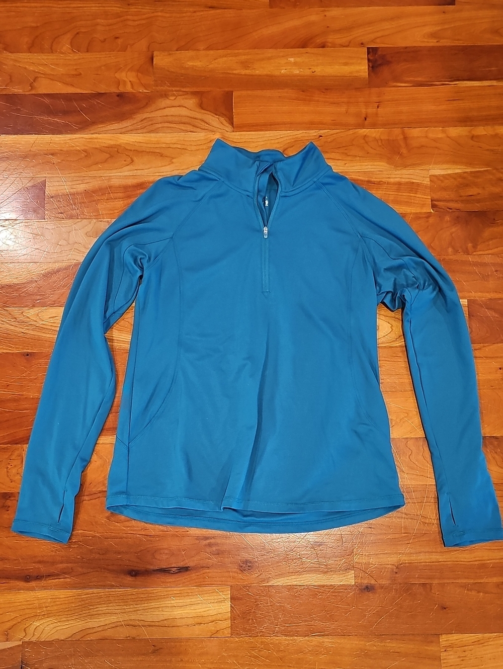 Jockey Deep Teal Half-Zip Performance Top